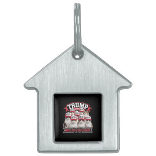 Donald Trump Make Cats Safe Again 2024 Debat  Huisdieren Naamplaatje