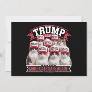 Donald Trump Make Cats Safe Again 2024 Debat  Kaart