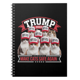 Donald Trump Make Cats Safe Again 2024 Debat  Notitieboek