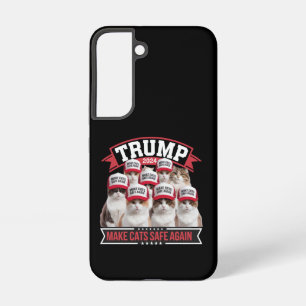Donald Trump Make Cats Safe Again 2024 Debat  Samsung Galaxy Hoesje
