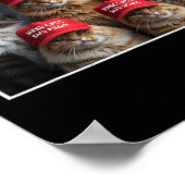 Donald Trump Make Cats Safe Again Red Hat 2024 Det Poster (Hoek)