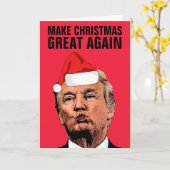 DONALD TRUMP MAKE CHRISTMAS GREAT AGAIN KAARTEN (Gele Bloem)