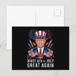 Donald Trump maken 4 juli weer geweldig Briefkaart