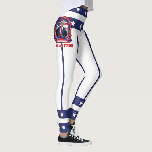 Donald Trump - MAKING AMERICA GREAT EN STRONG v2 Leggings (Rechts)