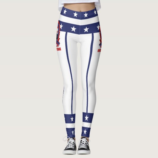Donald Trump - MAKING AMERICA GREAT EN STRONG v2 Leggings (Voorkant)