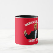 DONALD TRUMP MAKING CHRISTMAS GREAT OPNIEUW COFFEE MOK (Midden)