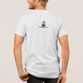 Donald Trump Mannen Tri-Blend Shirt (Achterkant)