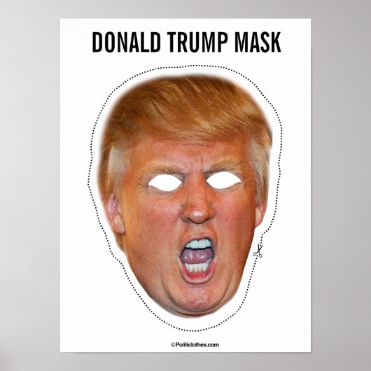 Donald Trump Mask Cutout Poster (Voorkant)