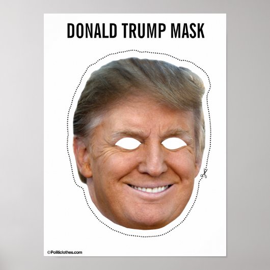 Donald Trump Mask Poster (Voorkant)