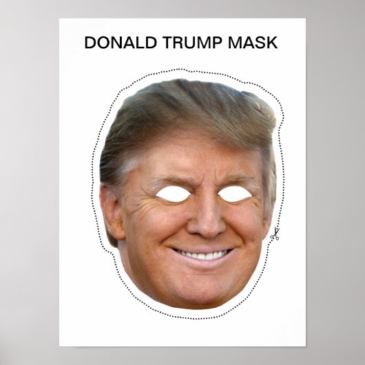 Donald Trump Mask Poster (Voorkant)