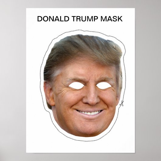 Donald Trump Mask Poster (Voorkant)