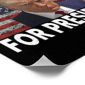 Donald Trump meest gewild voor President 2024 Pro  Poster (Hoek)