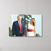 Donald Trump & Melania 4 juli 2020 Canvas Afdruk (Voorkant)