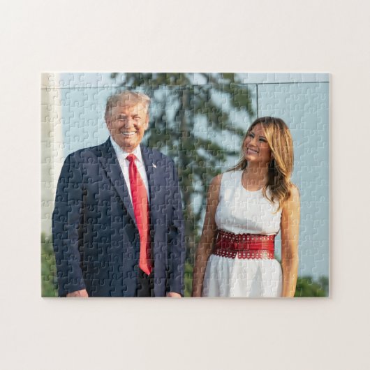 Donald Trump & Melania 4 juli 2020 Legpuzzel (Horizontaal)
