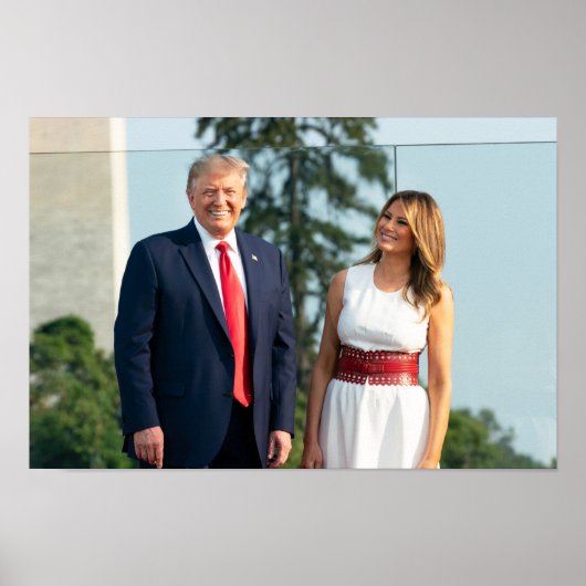 Donald Trump & Melania 4 juli 2020 Poster (Voorkant)