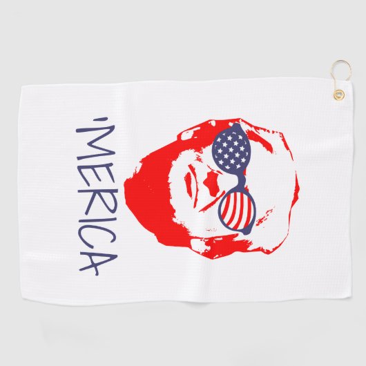 Donald Trump Merica Golfhanddoek (Horizontaal)