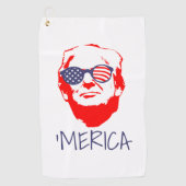 Donald Trump Merica Golfhanddoek (Voorkant)