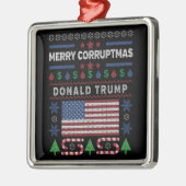 Donald Trump Merry CorFailmas Holiday Metalen Ornament (Links)
