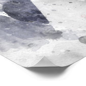 Donald Trump met Amerikaanse vlag Poster (Hoek)