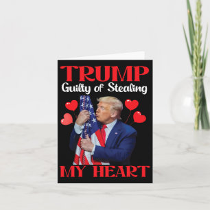 Donald Trump Met Amerikaanse Vlag Trump Schuldig A Kaart