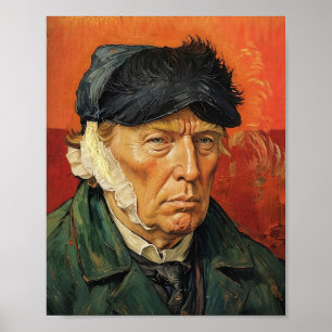 Donald Trump met Bandaged Ear Poster