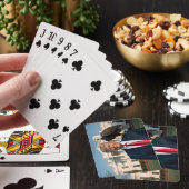 Donald Trump met de Amerikaanse adelaar op zijn sc Pokerkaarten (Insitu)