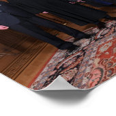 Donald Trump met de rechtspraak van het Hooggerech Poster (Hoek)