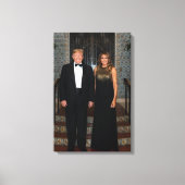 Donald Trump met First Lady Melania Canvas Afdruk (Voorkant)
