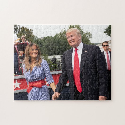 Donald Trump met First Lady Melania Legpuzzel (Horizontaal)