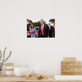 Donald Trump met First Lady Melania Poster (Keuken)