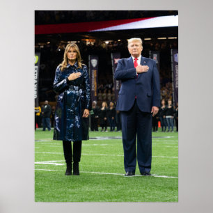 Donald Trump met First Lady Melania Poster