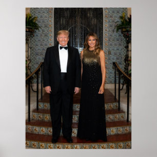 Donald Trump met First Lady Melania Poster