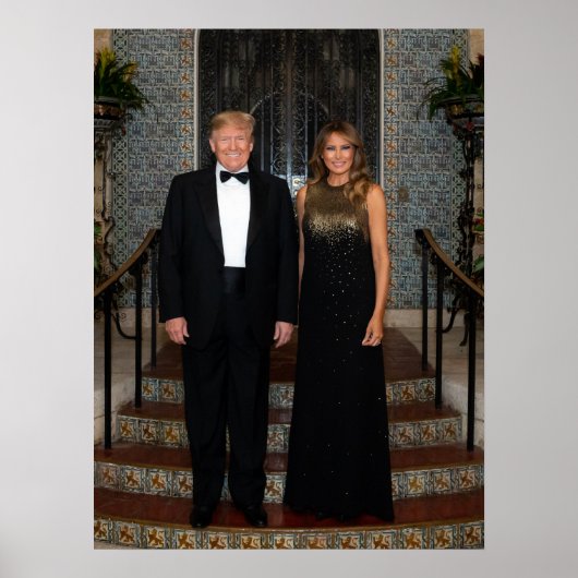 Donald Trump met First Lady Melania Poster (Voorkant)