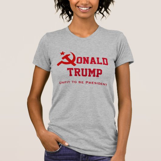 "Donald Trump" met hamer en sikkel T-shirt (Voorkant)
