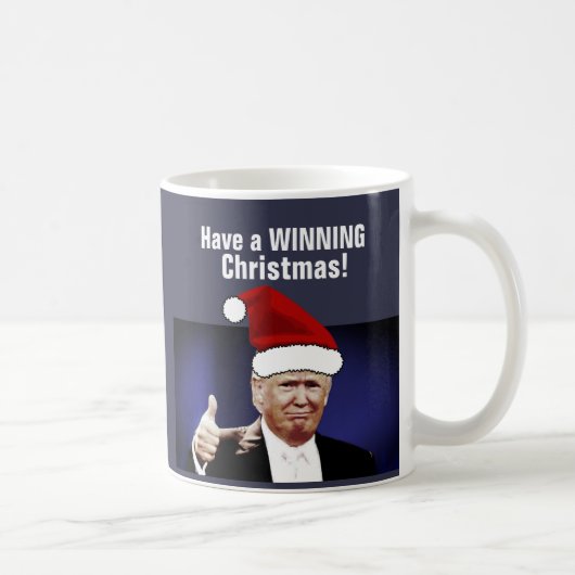 Donald Trump met kerstkoffie, WINNING Koffiemok (Rechts)