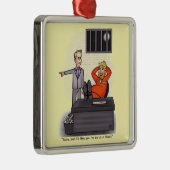 Donald Trump Metal Ornament (Rechts)