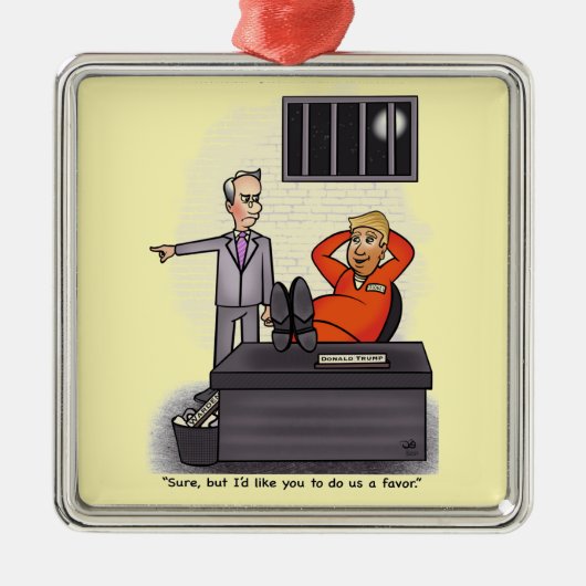 Donald Trump Metal Ornament (Voorkant)