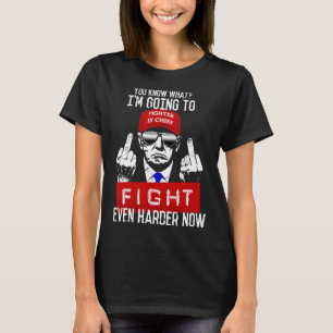 Donald Trump Middenvinger Omhoog Naar Pro Republik T-shirt