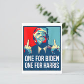 Donald Trump Middle Finger Biden Harris America Re (Staand voorkant)