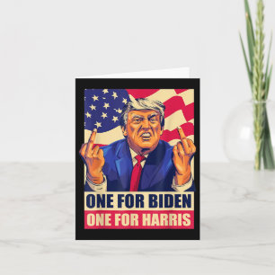 Donald Trump Middle Finger Biden Harris America Re Kaart