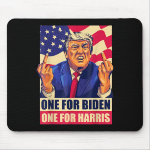 Donald Trump Middle Finger Biden Harris America Re Muismat