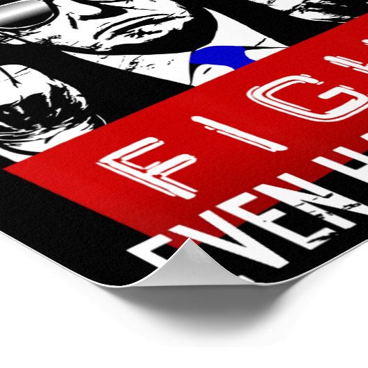 Donald Trump Middle Finger Flipping Off Pro Republ Poster (Hoek)