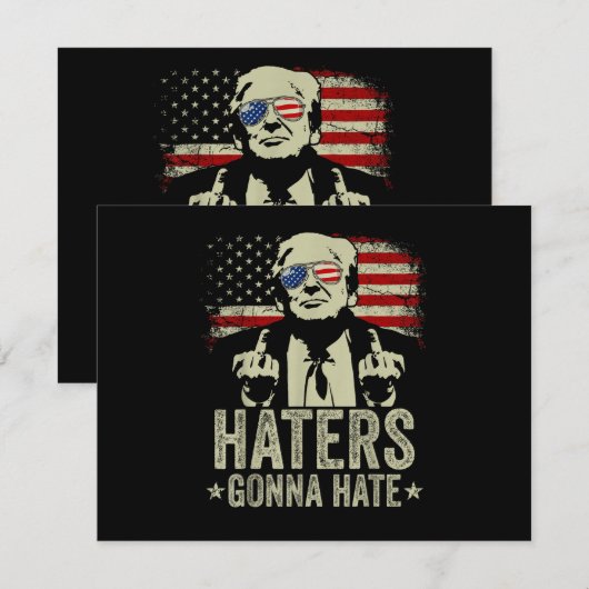  Donald Trump Middle Finger Kaart (Voorkant / Achterkant)