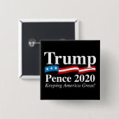 Donald Trump Mike Pence 2020 Presidentiële Button (Voorkant /achterkant)