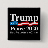 Donald Trump Mike Pence 2020 Presidentiële Button (Voorkant)