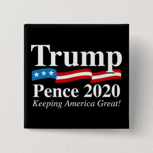 Donald Trump Mike Pence 2020 Presidentiële Button (Voorkant)