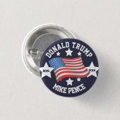 Donald Trump/Mike Pence Ronde Button 3,2 Cm (Voorkant /achterkant)