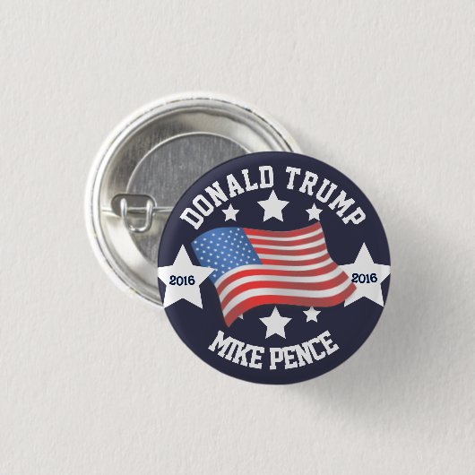 Donald Trump/Mike Pence Ronde Button 3,2 Cm (Voorkant /achterkant)