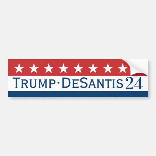 Donald Trump Mike Pence Stars 2024 Bumpersticker (Voorkant)