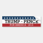 Donald Trump Mike Pence - Traditioneel ontwerp 201 Bumpersticker (Voorkant)